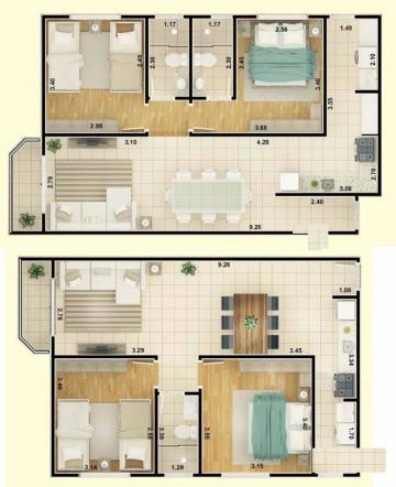 Apartamento Bela Vista - 2 Dormitórios  - Taubaté